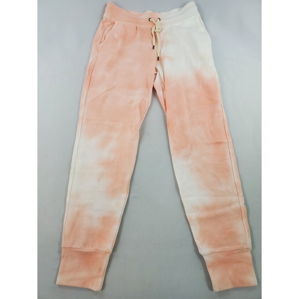 Splendid women sweatpants RS0A1SN tie dye peach pockets sz XS USA made $138